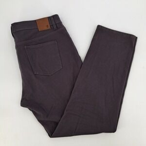 Duck Head Men's Dark Gray Chinos Pants Straight Fit 38x32 Cotton Spandex Stretch